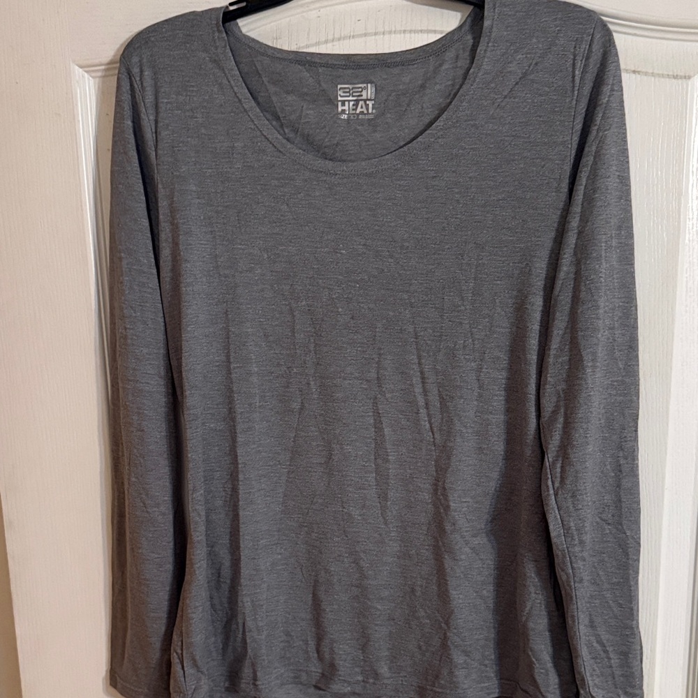 32 Degrees Charcoal Long Sleeve Tee